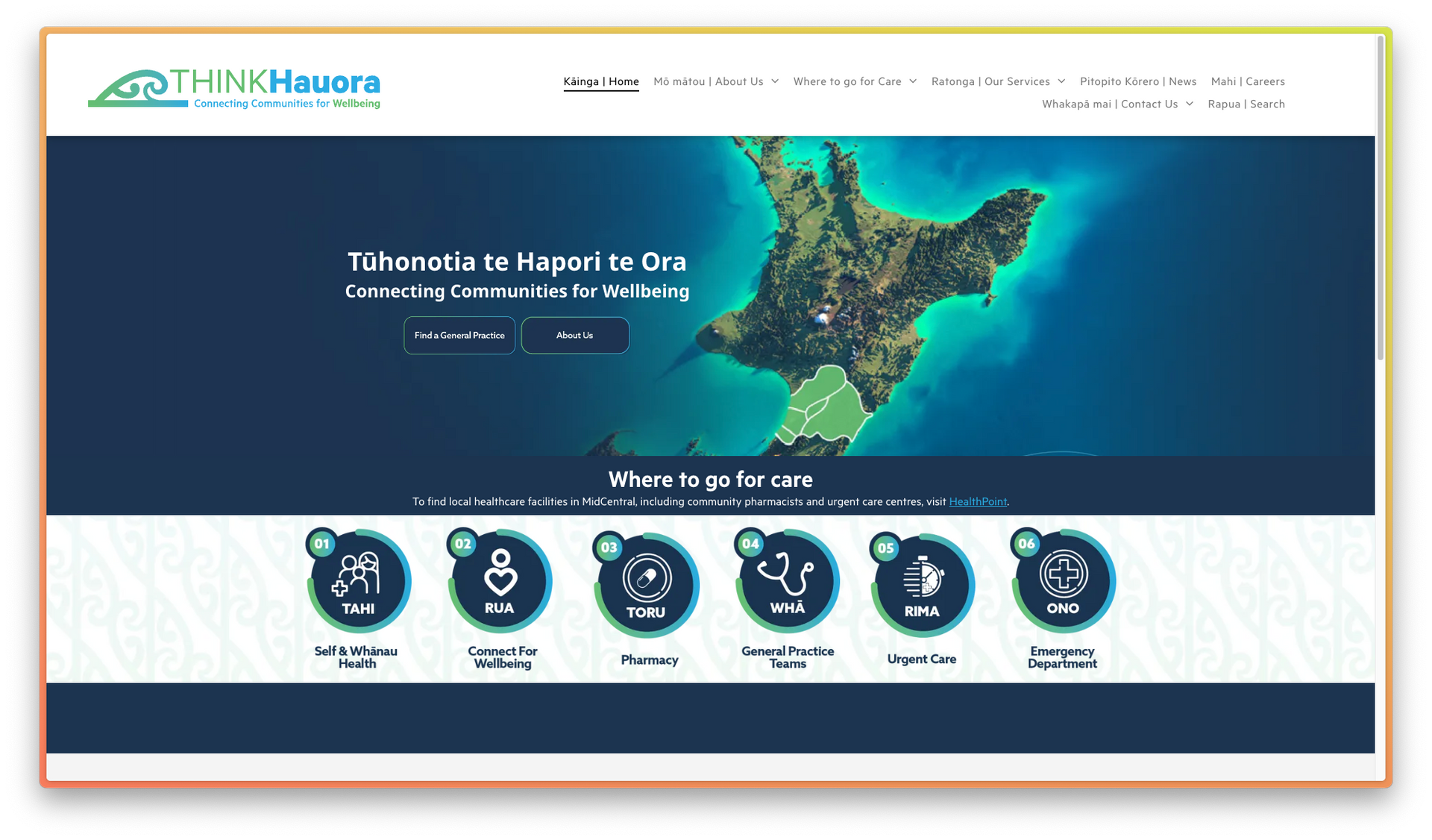 ThinkHauora Website Design