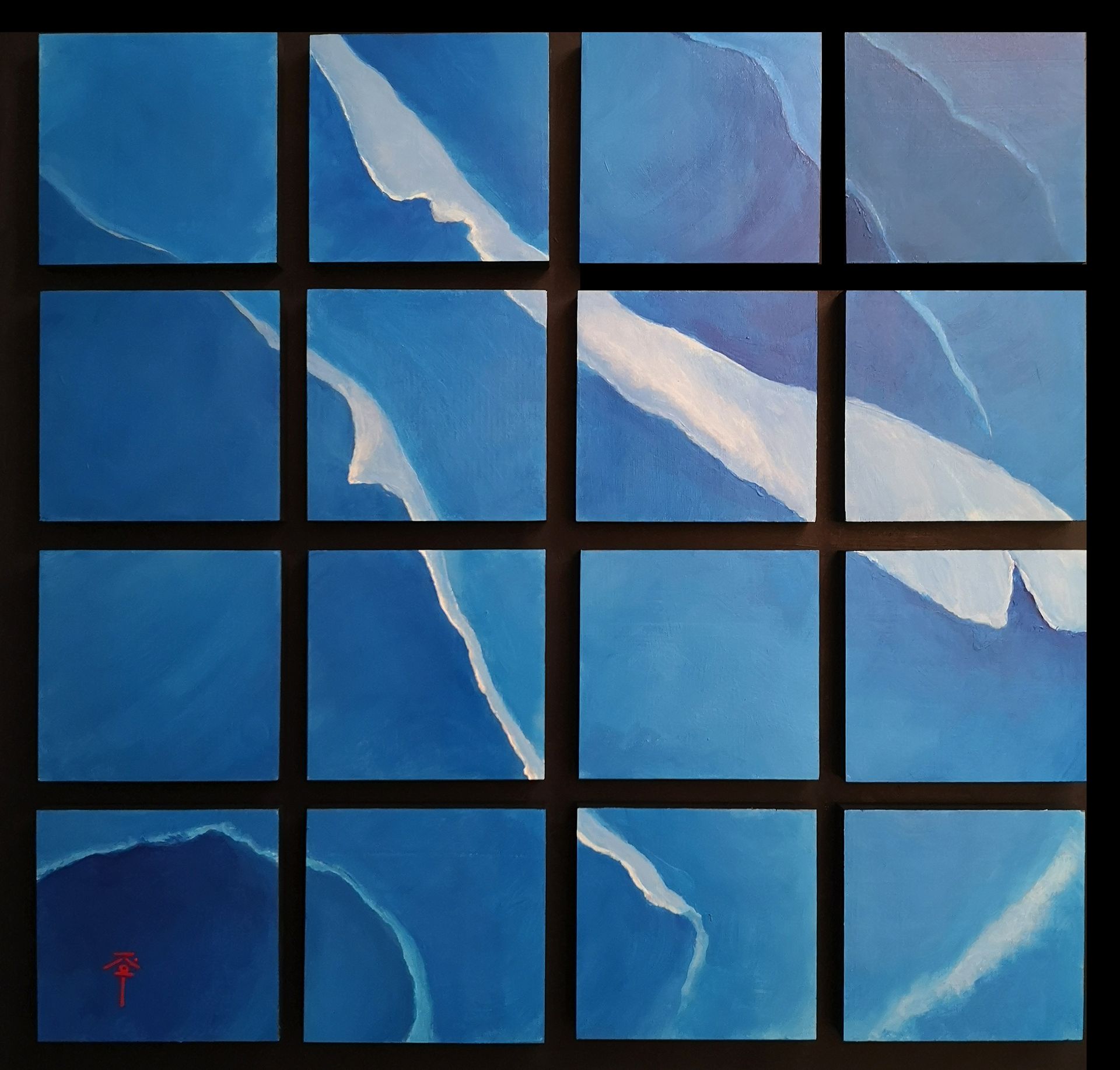 puzzle, flower, blue rose, 