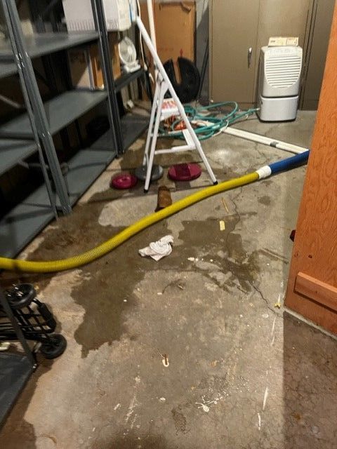 wet floor inside home