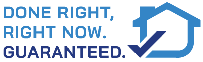Done right, Right Now. Guaranteed. Logo