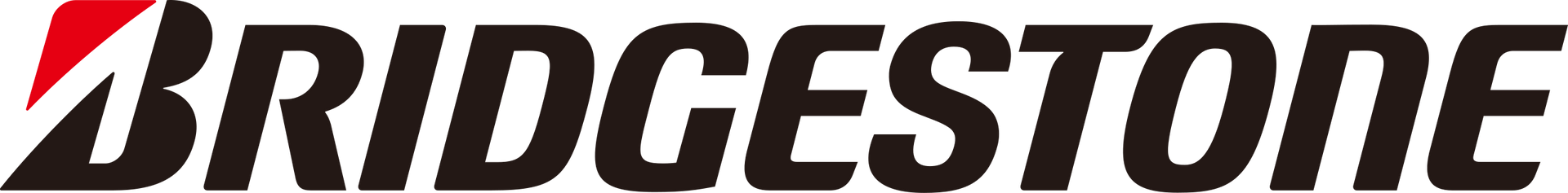 A close up of the bridgestone logo on a white background