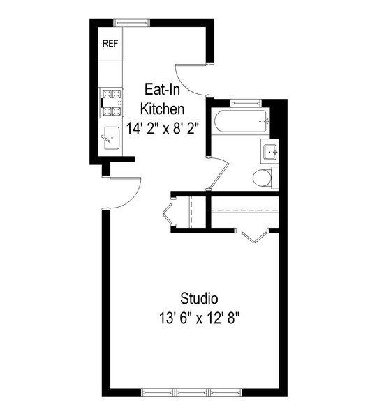 450 sqft Floor Plan