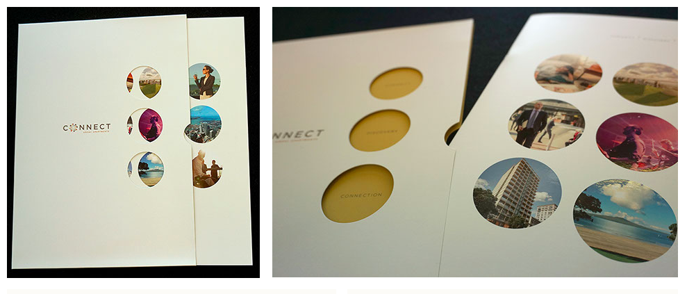 communication strategy for Connect Apartments brochure