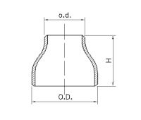 Reducción concéntrica y exentrica