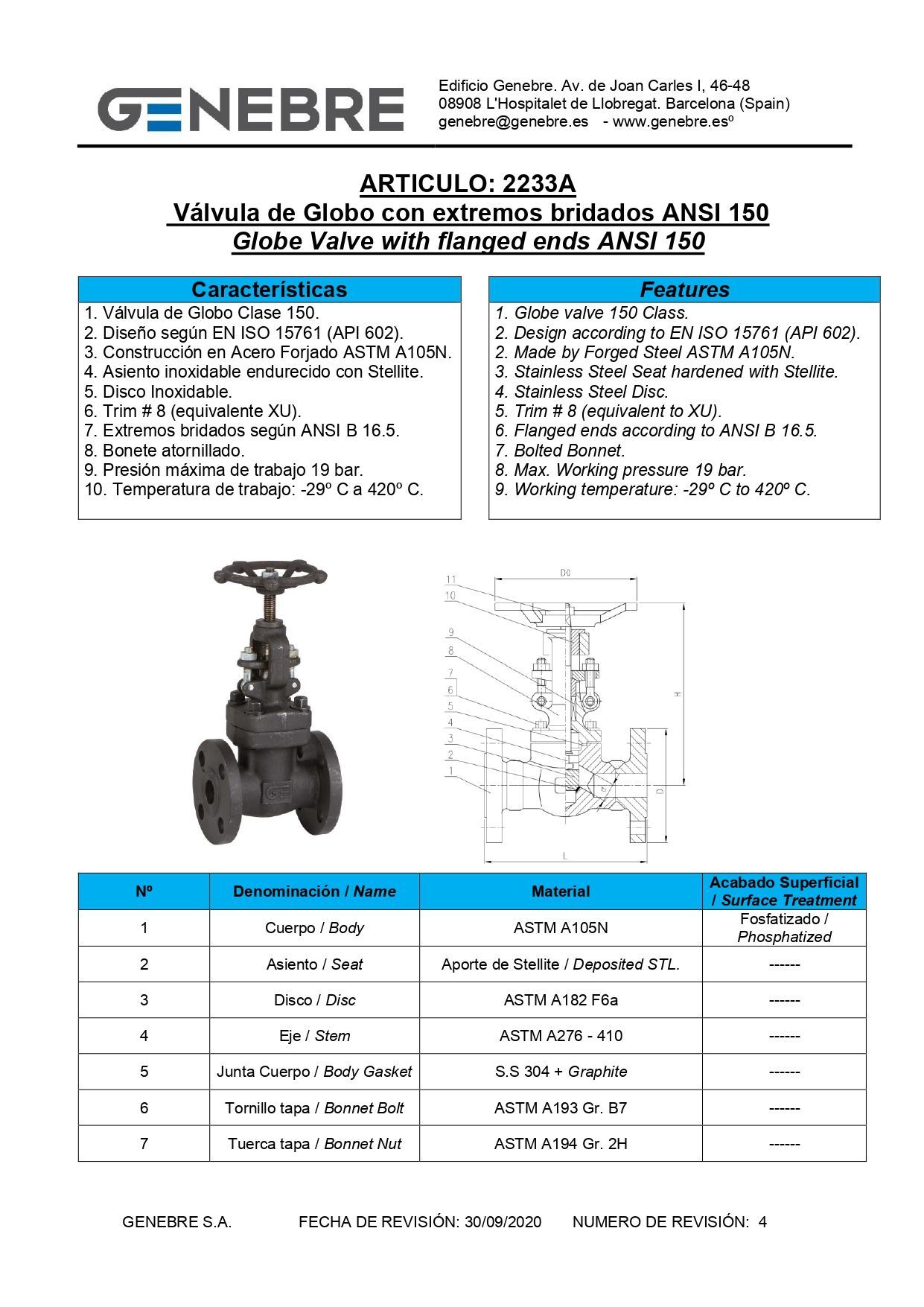 Válvula de compuerta con brida negra y volante para controlar el flujo de fluido.