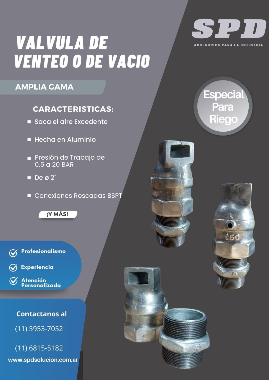 Válvula de Aire en Aluminio