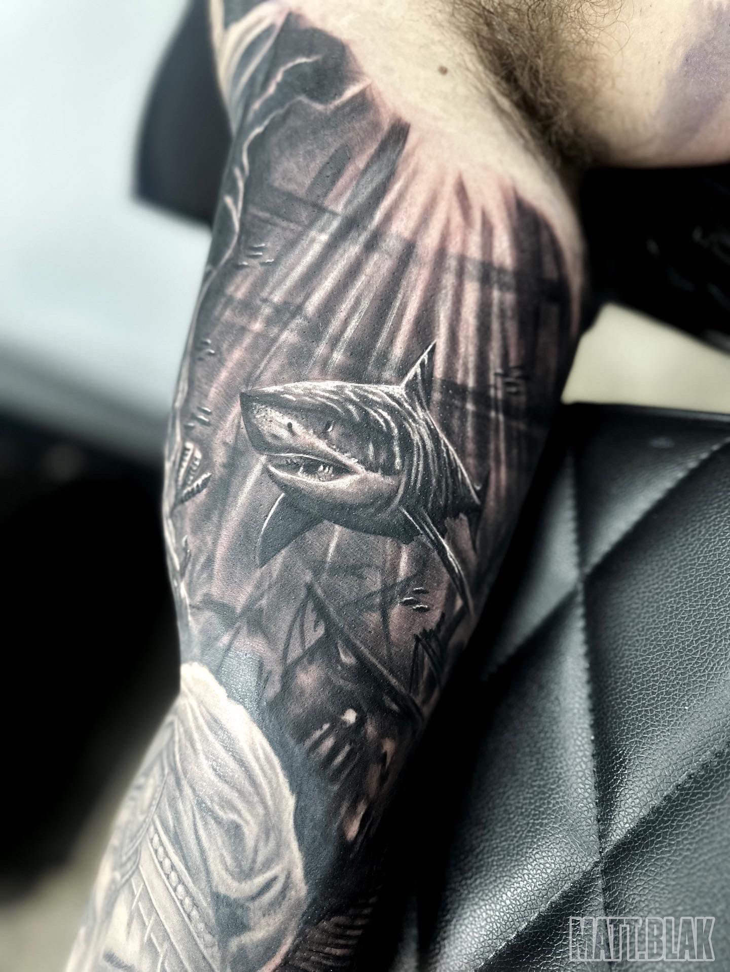 Obsidian Whale Tattoo