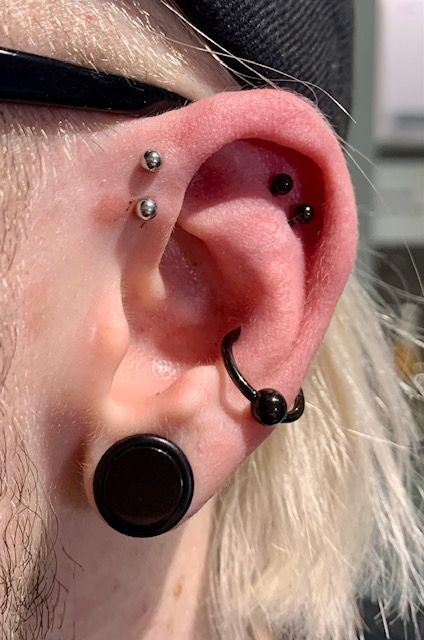 Girly Glam Ear Piercings