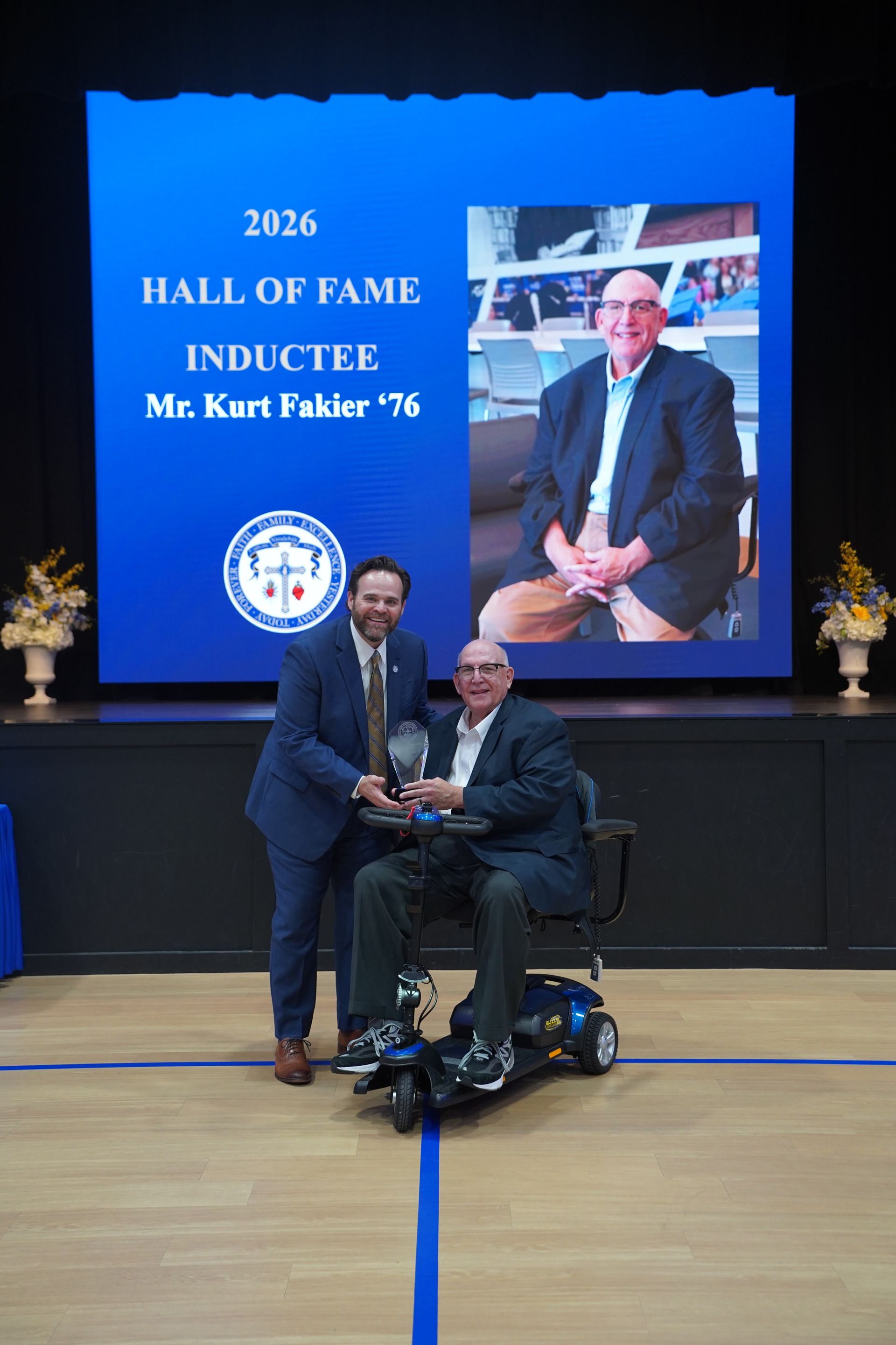 <p class="rteBlock"><strong> The 2026 Hall of Fame Induction award was presented to Mr. Kurt Fakier '76.</strong></p>