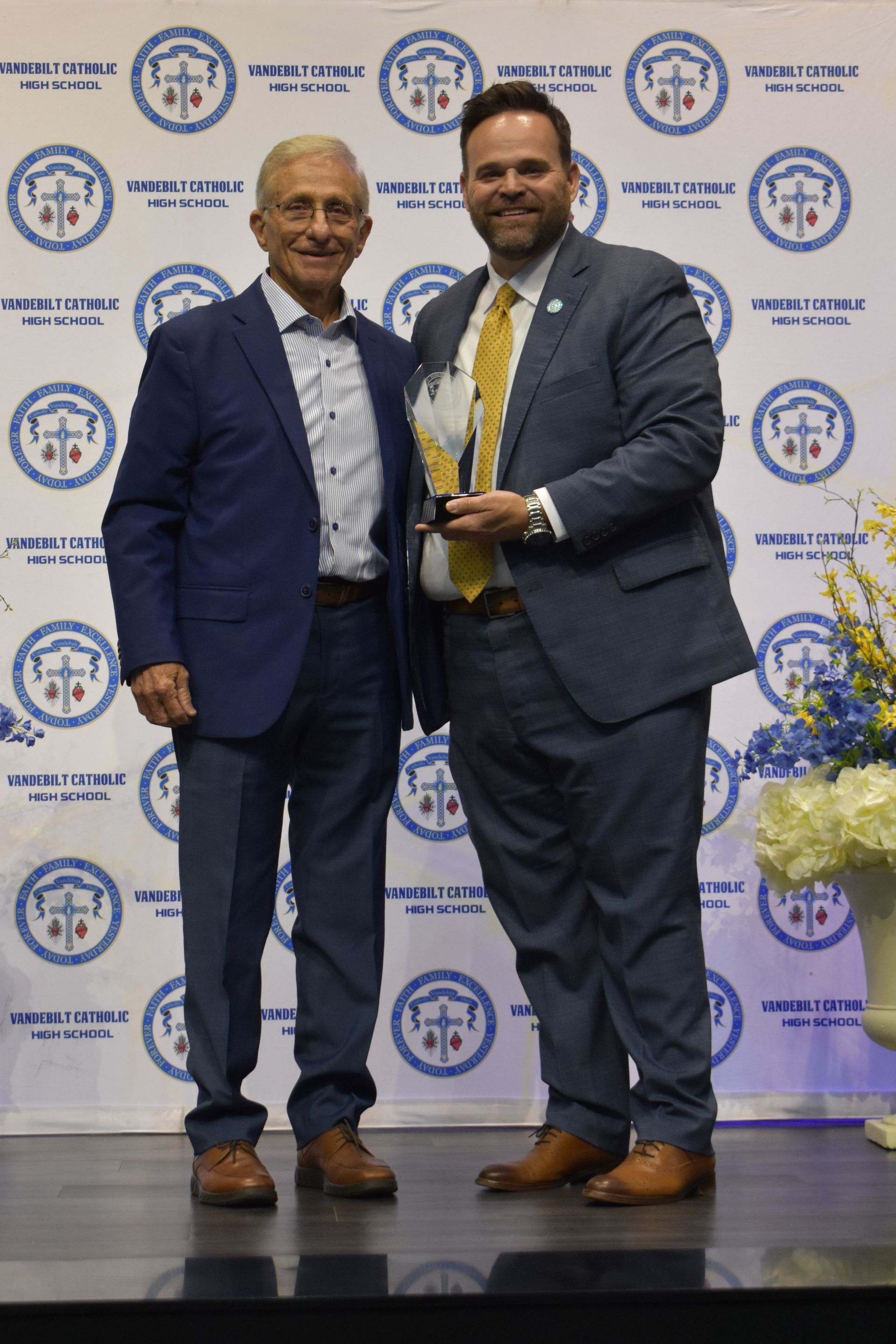 <p class="rteBlock"><strong>Mr. Kenneth &quot;Kenny&quot; Wood, Sr.  accepts the 2025 Hall of Fame Induction award.</strong></p>
