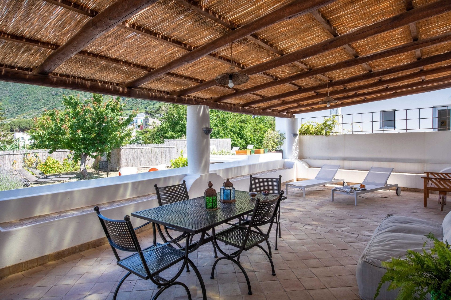 terrace of a guest house