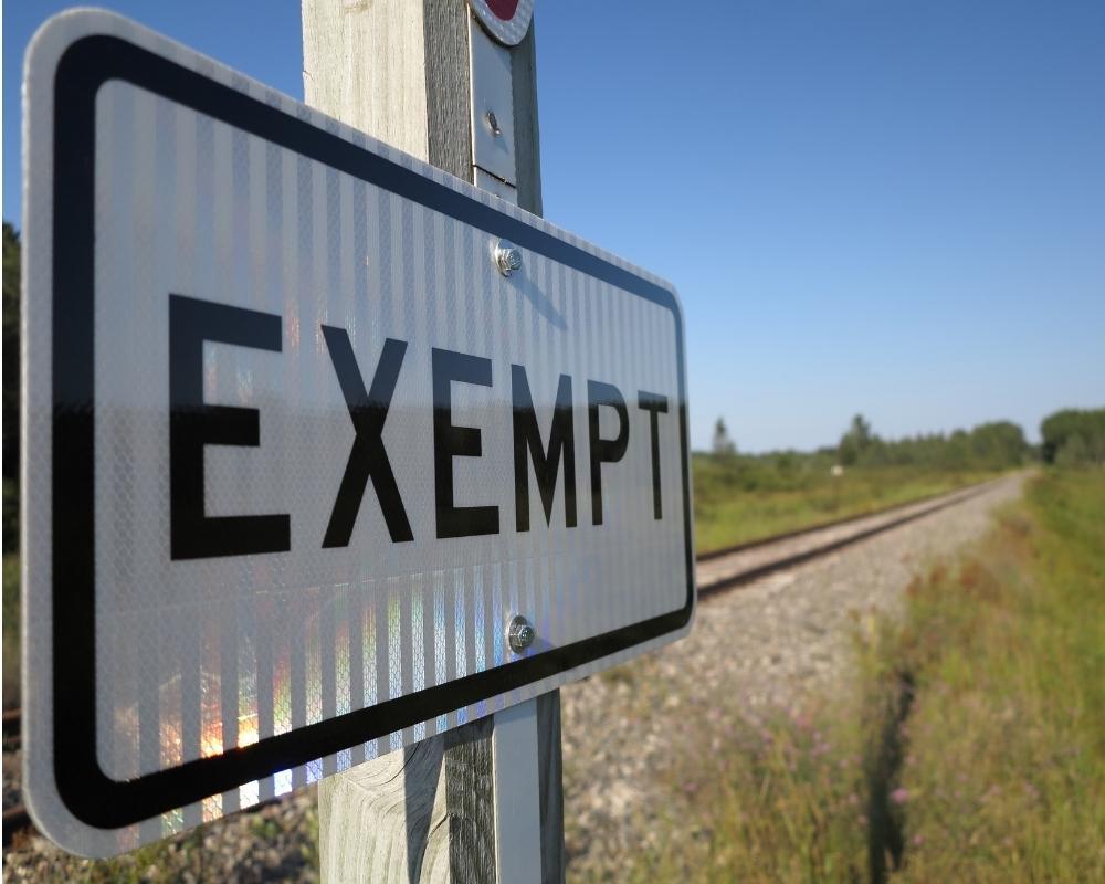 Exempt Sign