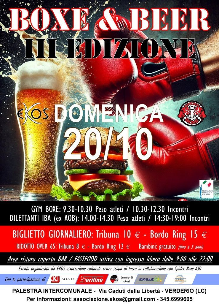 3° BOXE & BEER - 20/10/2024
