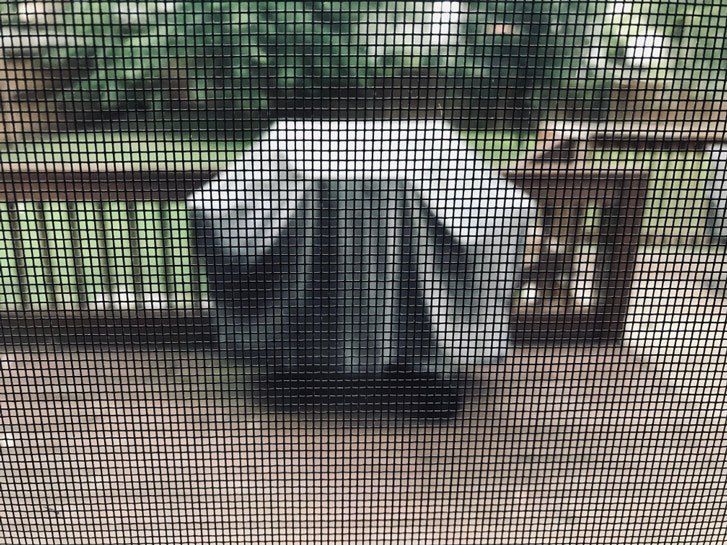 View of Back Deck Through Security Screen — Clearshield Security Screens in Jervis Bay, NSW