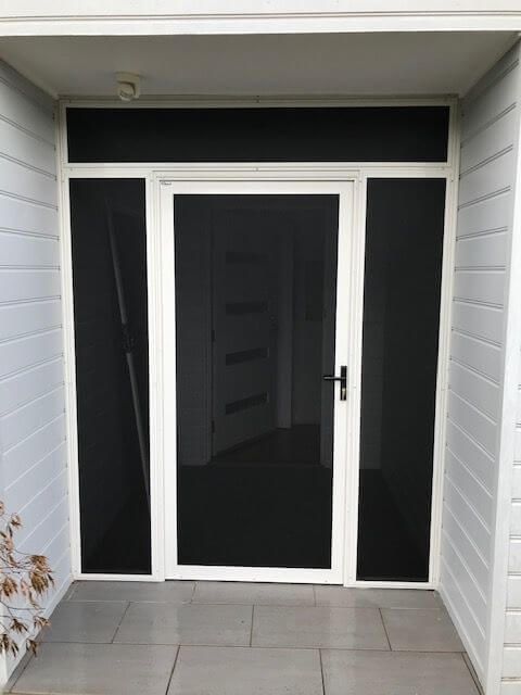 A Modern White Stainless Door — Clearshield Security Screens in Bomaderry, NSW