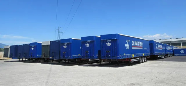 Blue containers