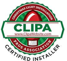 A christmas light installation certified installer logo