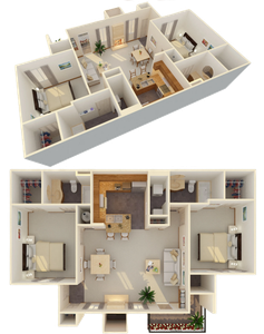 Floorplan icon with a notification badge displaying the number 2.