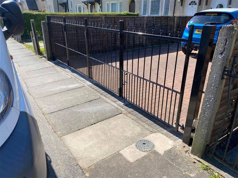 Victorian style metal railings