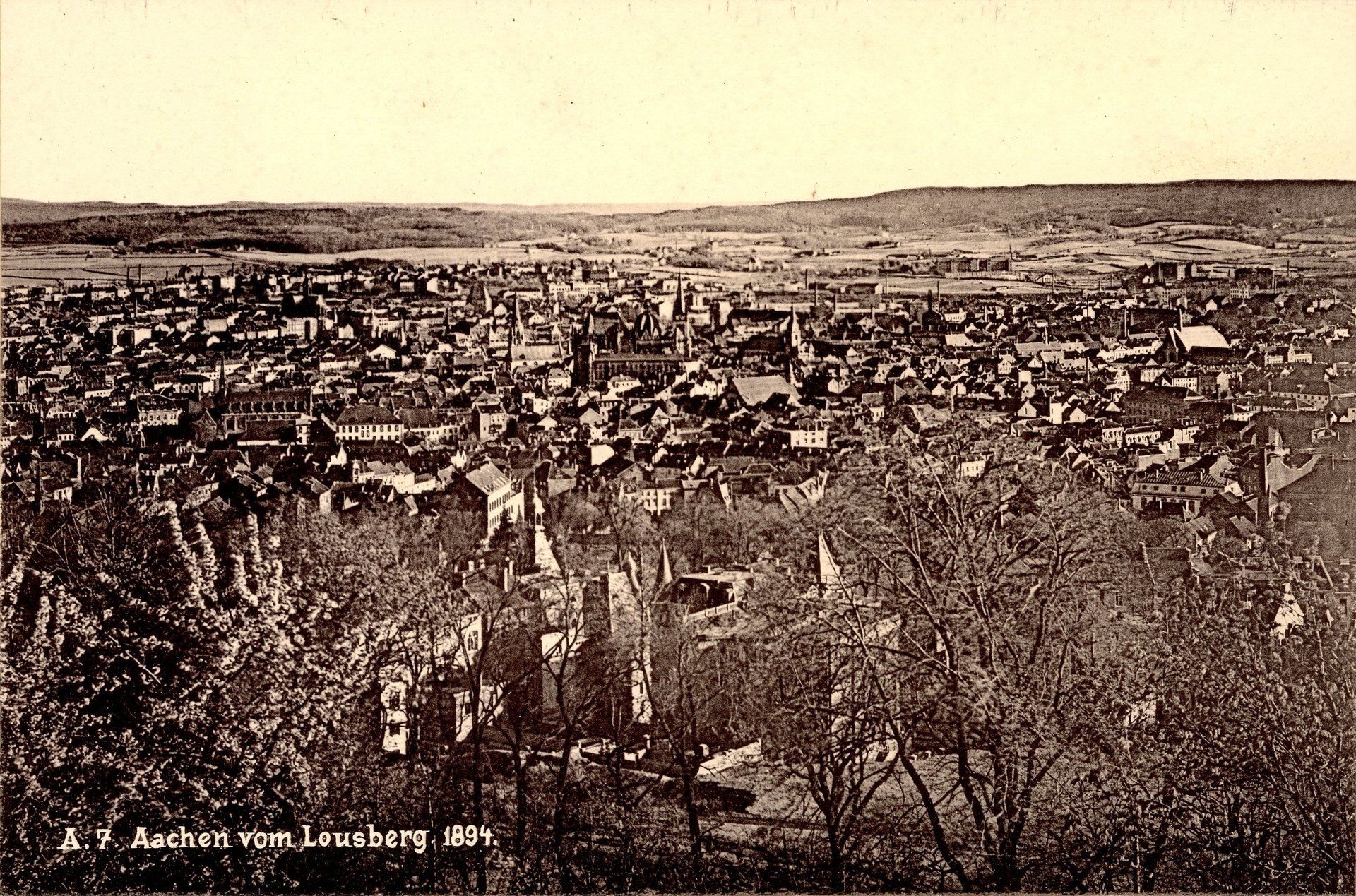 A.7. Aachen vom Lousberg 1894.