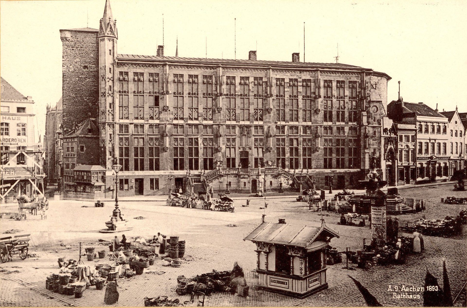A.9. Aachen 1893. Rathhaus.