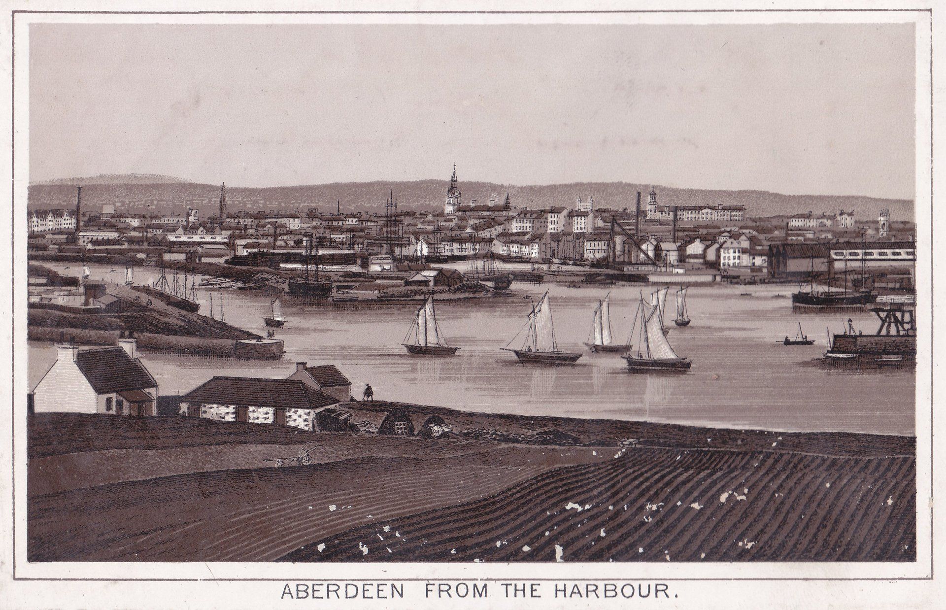 ABERDEEN FROM THE HARBOUR.