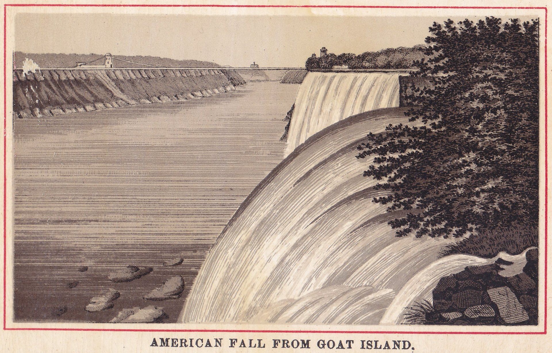 AMERICAN FALL FROM GOAT ISLAND.