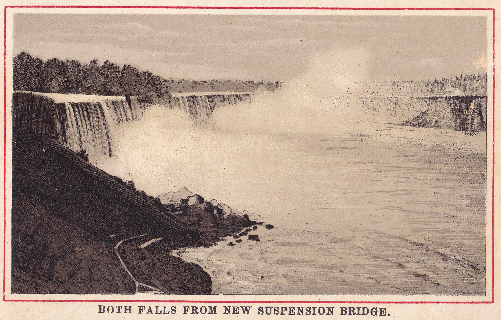 BOTH FALLS FROM NEW SUSPENSION BRIDGE.
