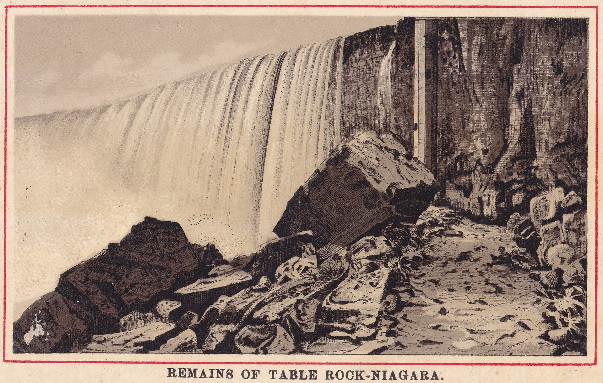 REMAINS OF TABLE ROCK-NIAGARA.