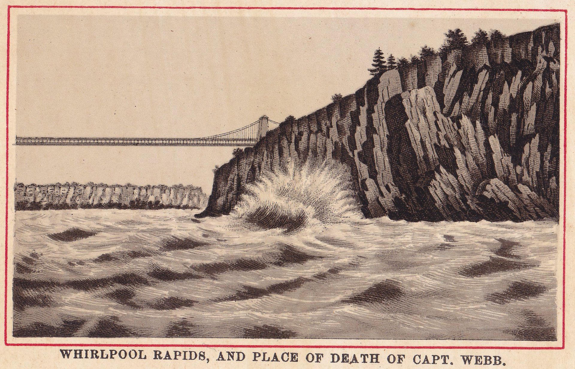 WHIRLPOOL RAPIDS, AND PLACE OF DEATH OF CAPT. WEBB.