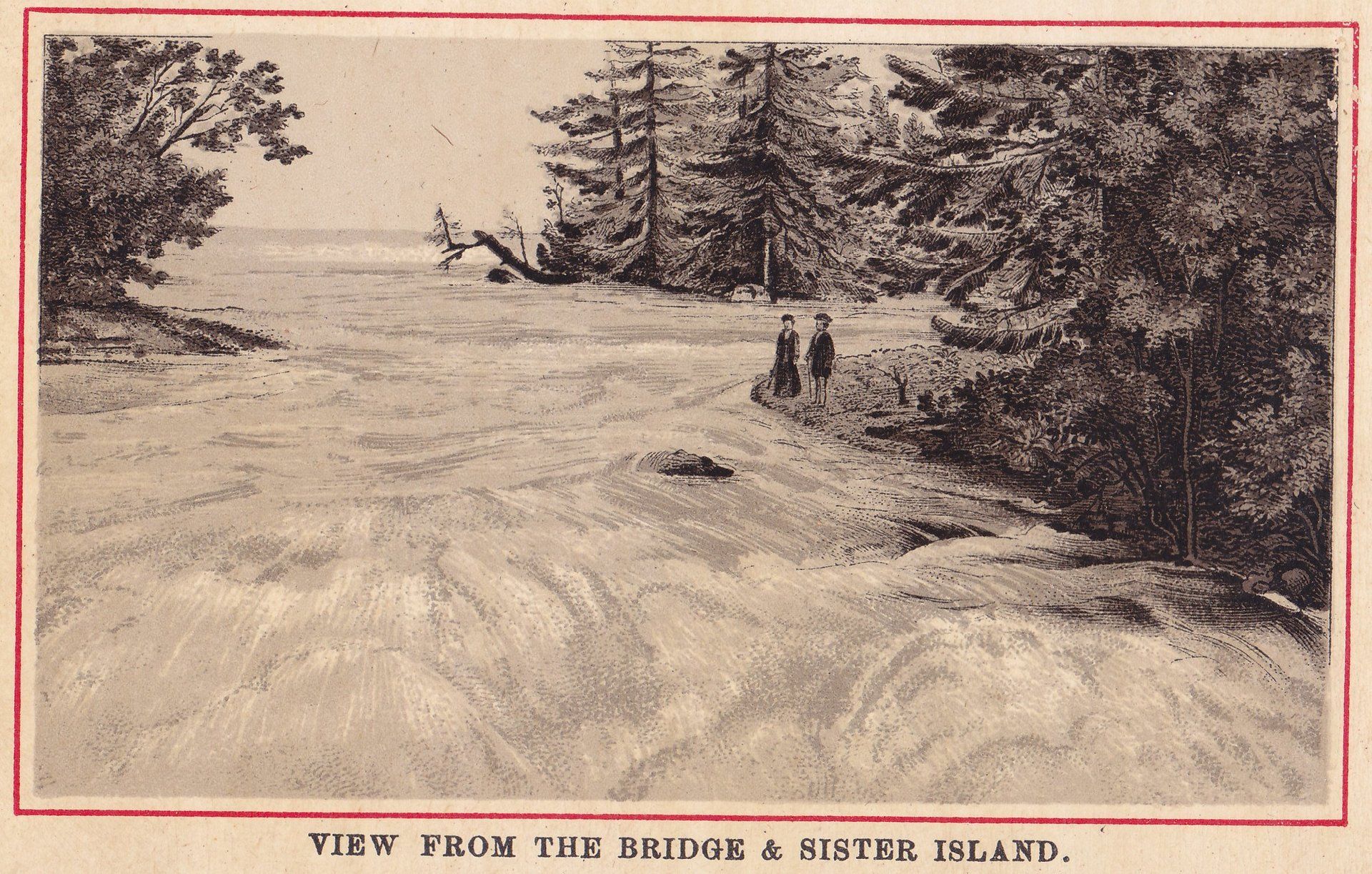 VIEW FROM THE BRIDGE & SISTER ISLAND.