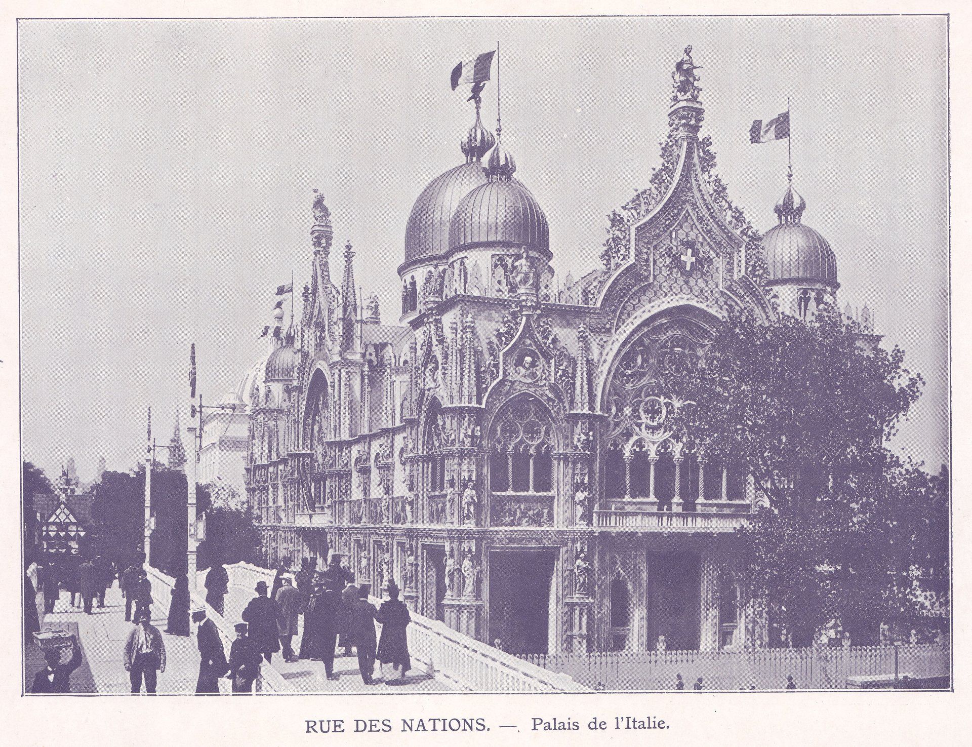 RUE DES NATIONS. - Palais de l'Italie.