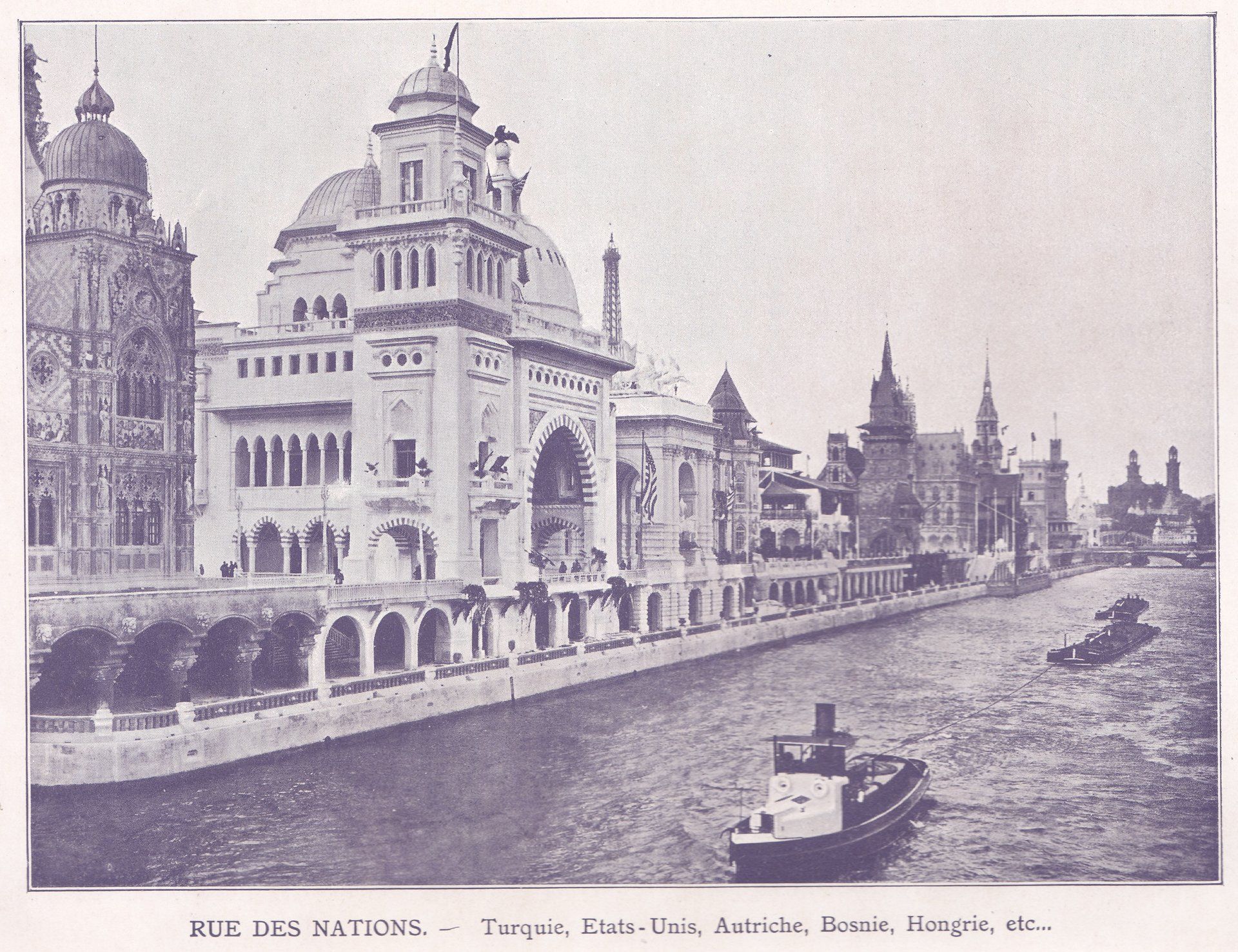 RUE DES NATIONS. - Turquie, Etats - Unis, Autriche, Bosnie, Hongrie, etc...