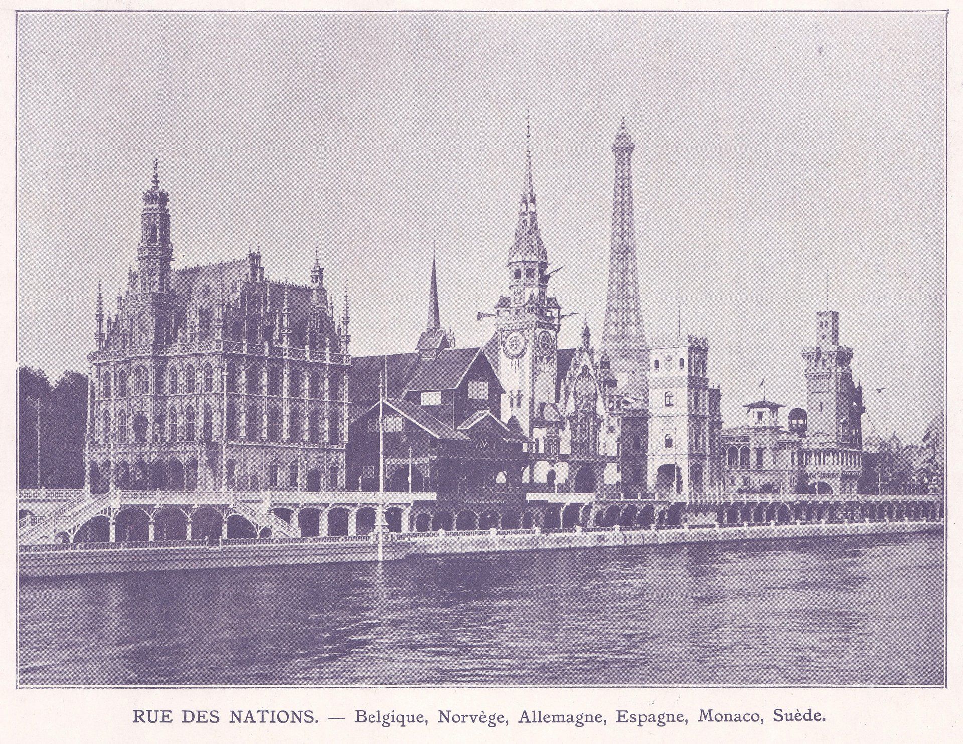 RUE DES NATIONS. - Belgique, Norvège, Allemagne, Espagne, Monaco, Suède.