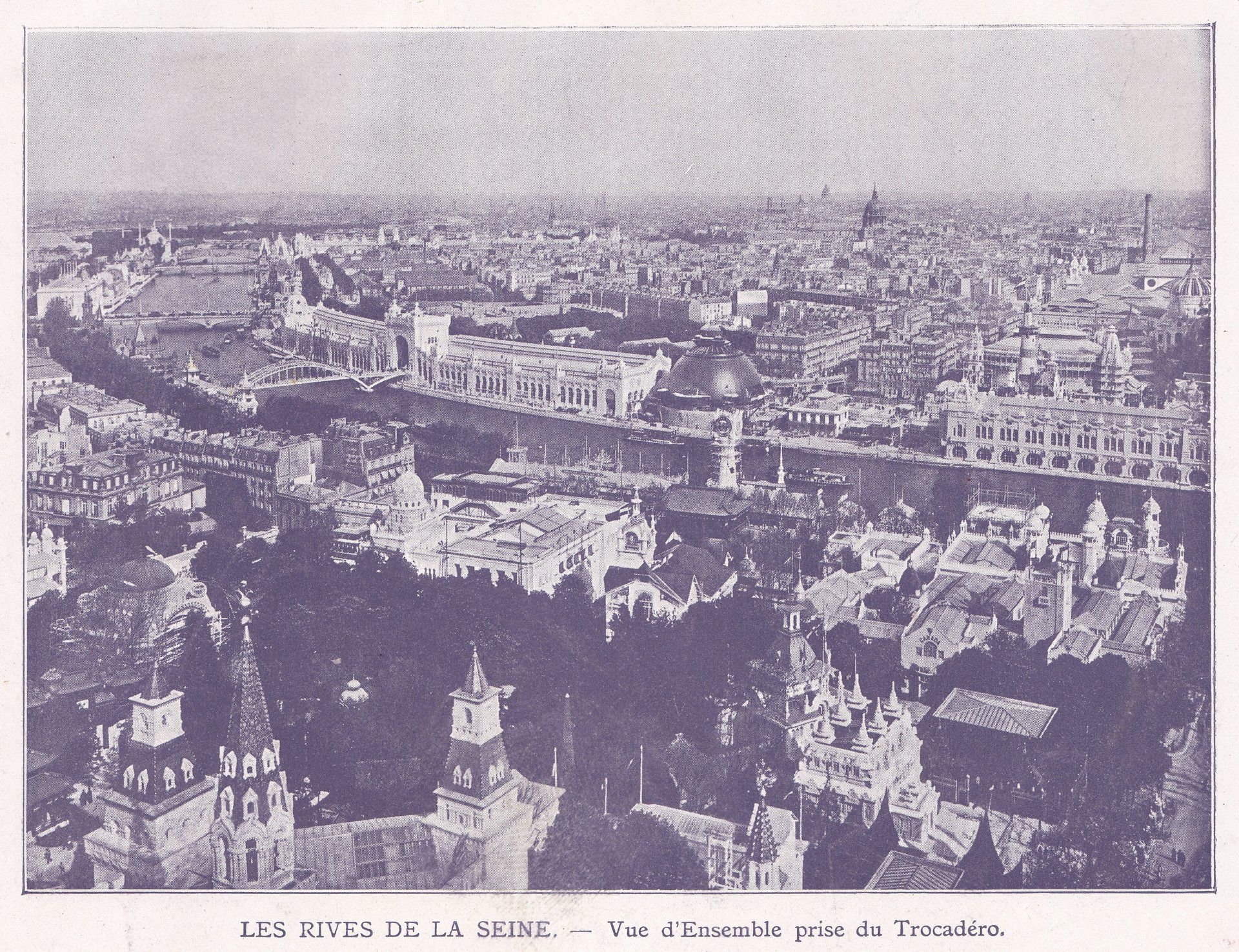 LES RIVES DE LA SEINE. - Vue d'Ensemble prise du Trocadéro.