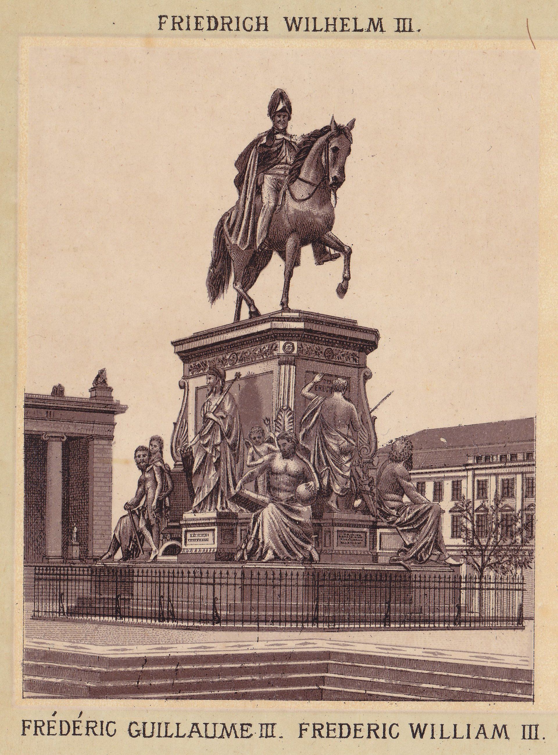 FRIEDRICH WILHELM III. FRÉDÉRIC GUILLAUME III. FREDERIC WILLIAM III.