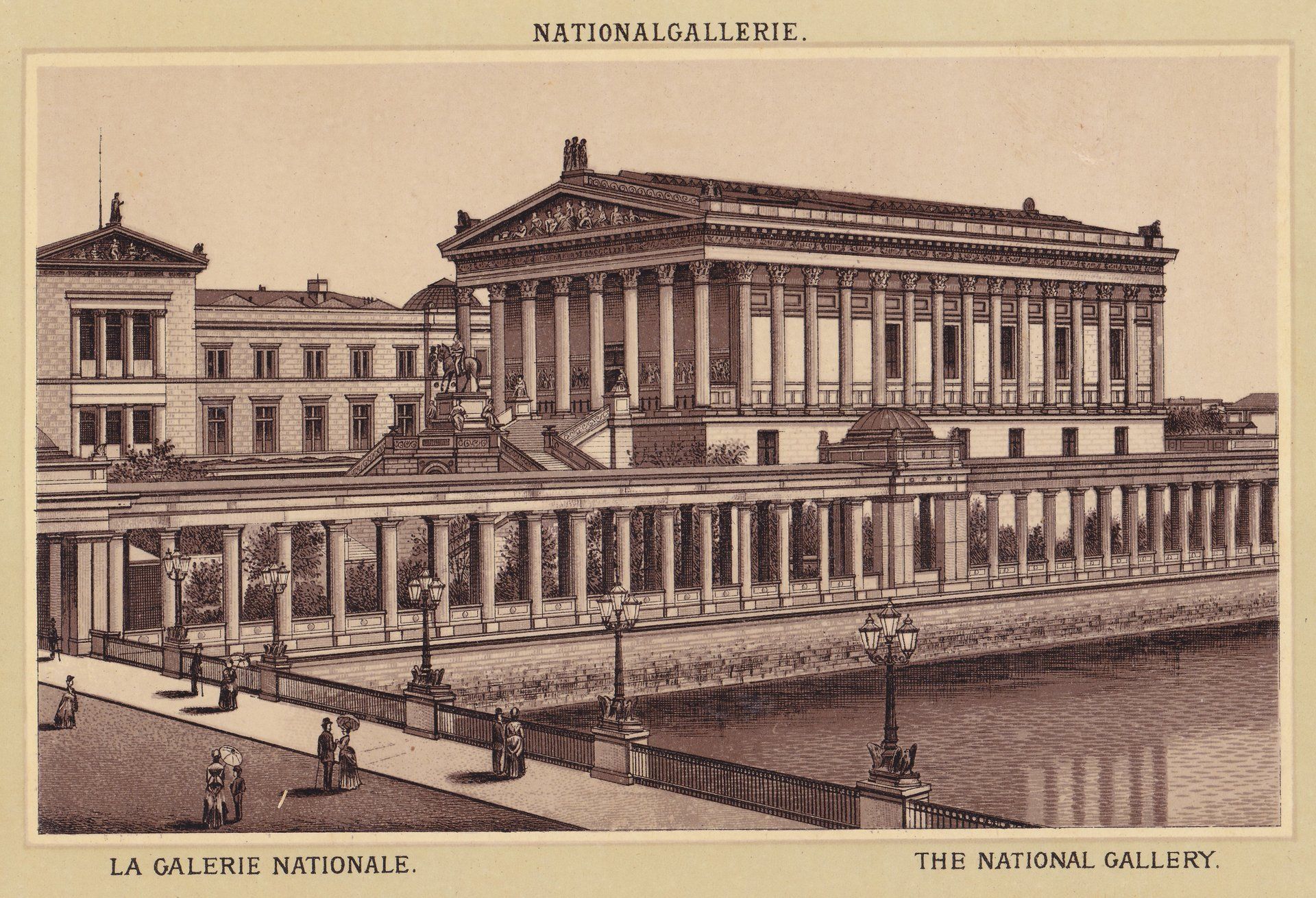 NATIONALGALLERIE. LA GALERIE NATIONALE. THE NATIONAL GALLERY.