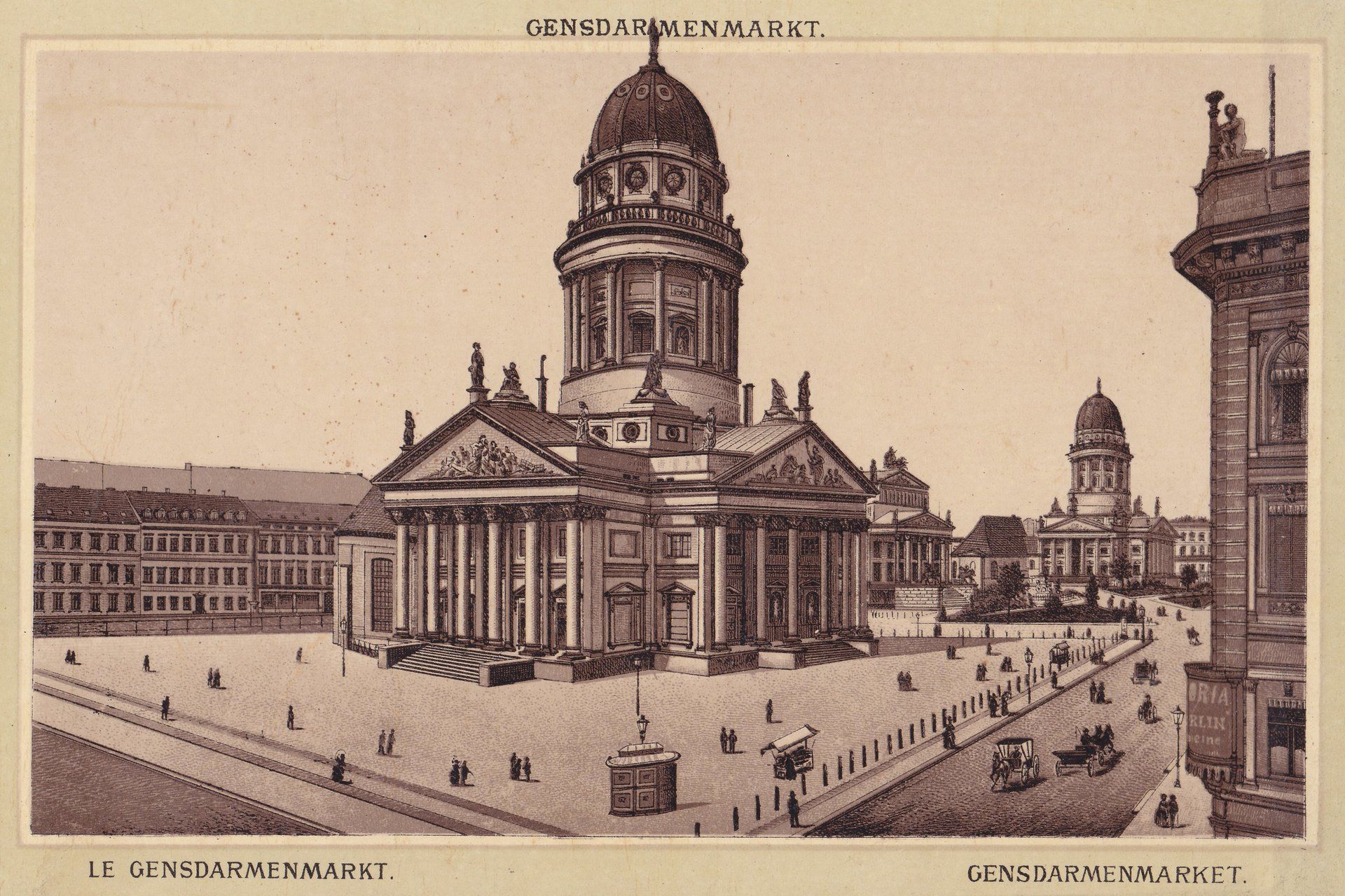 GENSDARMENMARKT. LE GENSDARMENMARKT. GENSDARMENMARKET.