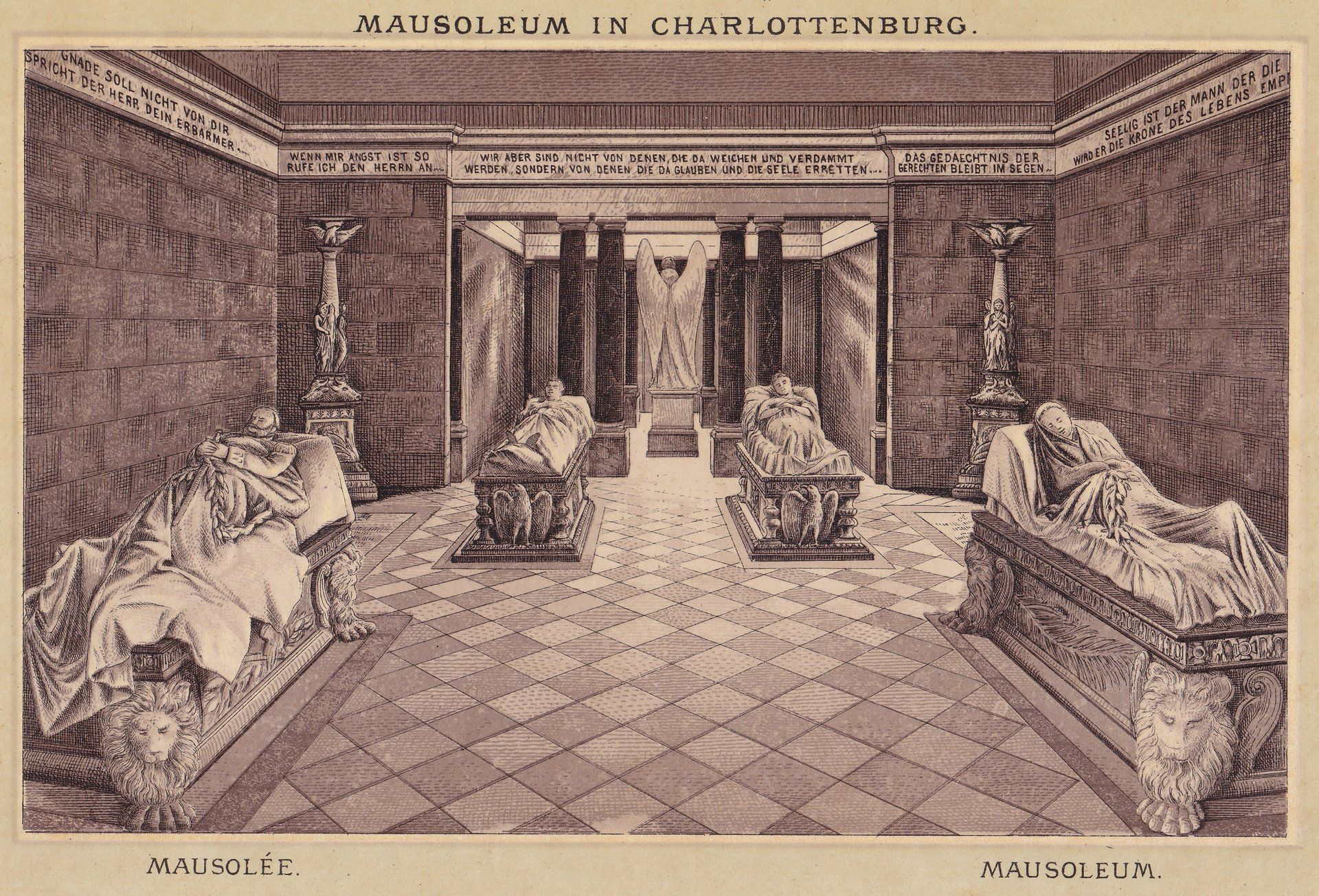 MAUSOLEUM IN CHARLOTTENBURG. MAUSOLÉE. MAUSOLEUM.