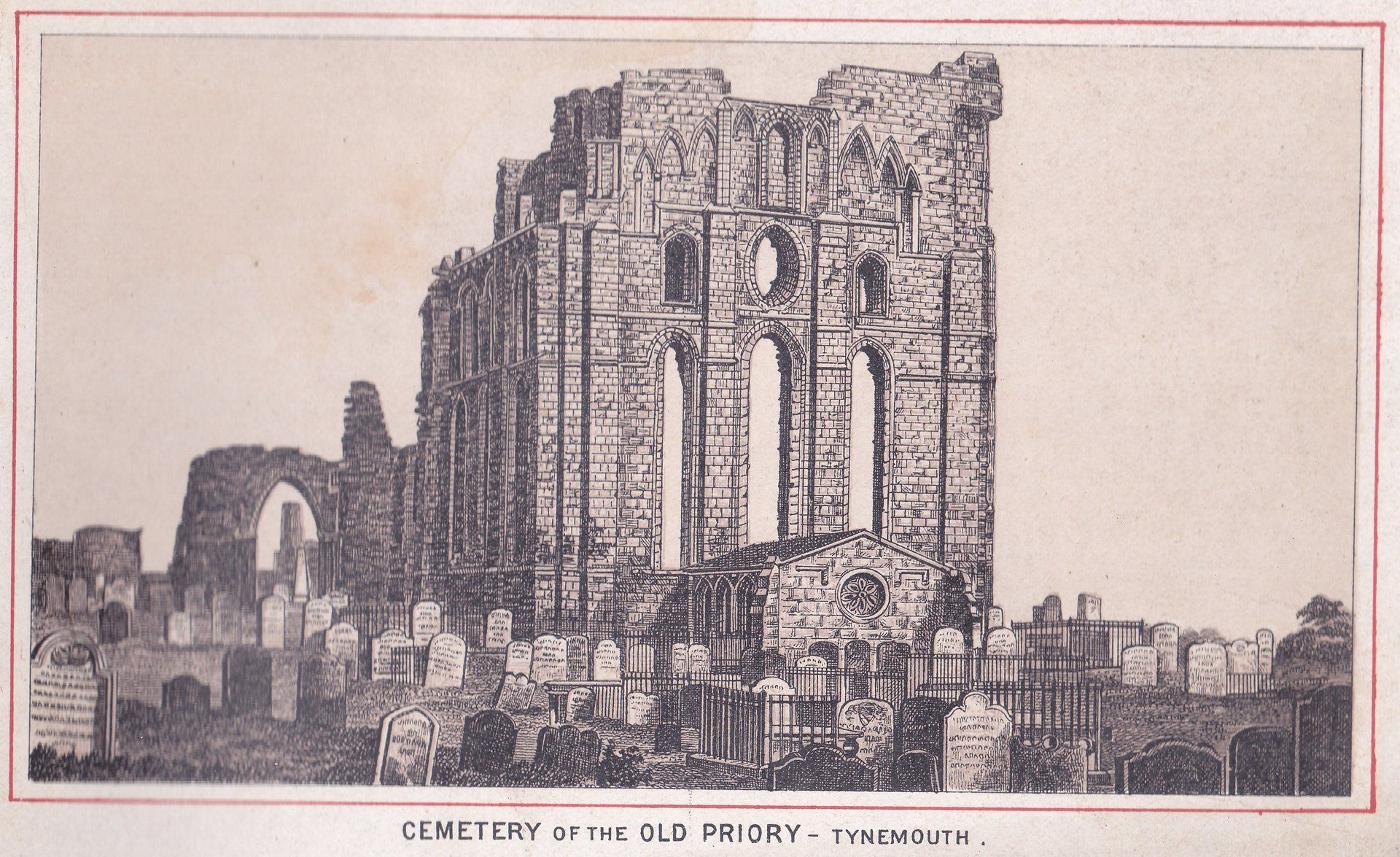 CEMETERY OF THE OLD PRIORY - TYNEMOUTH.