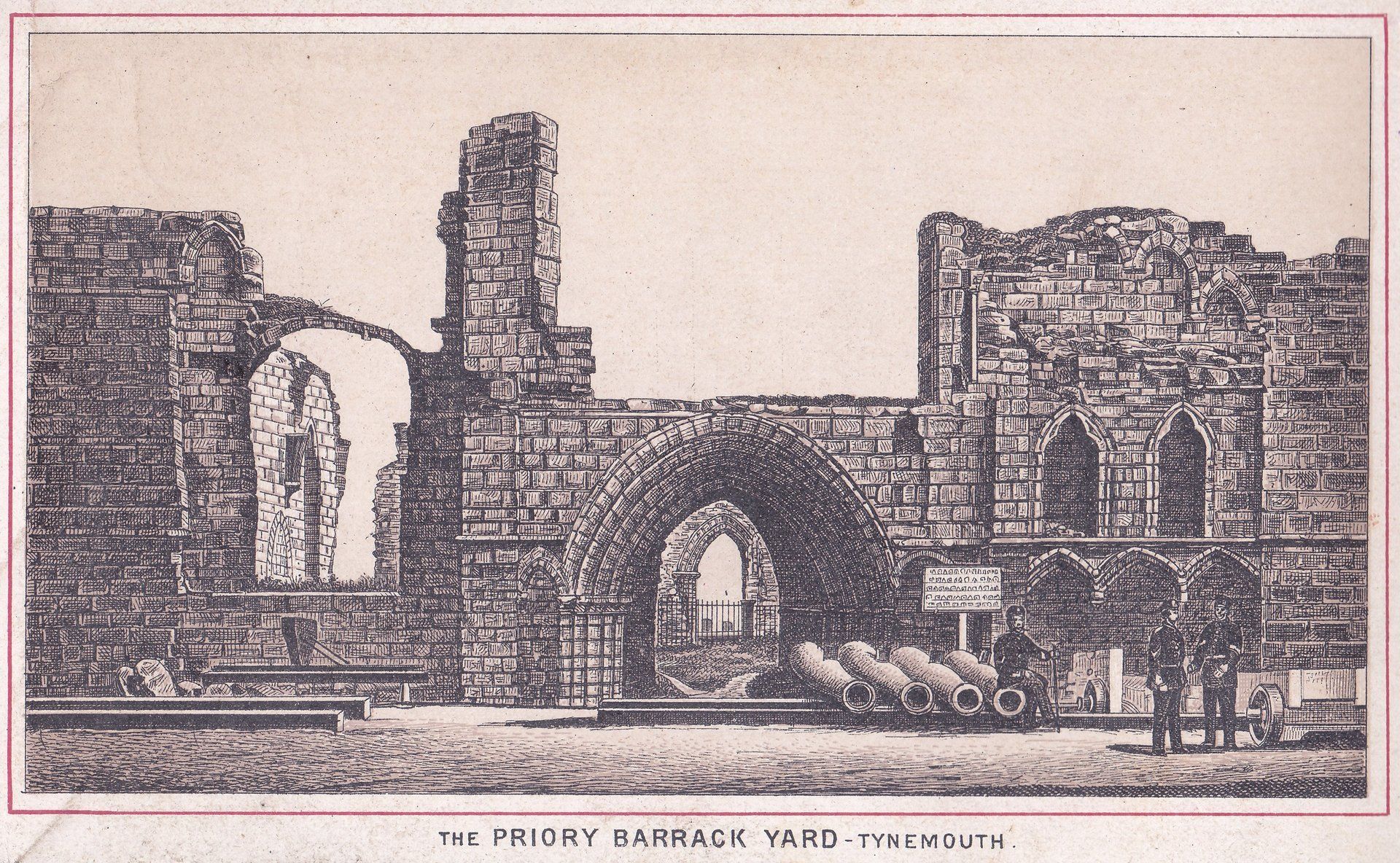 THE PRIORY BARRACK YARD - TYNEMOUTH.