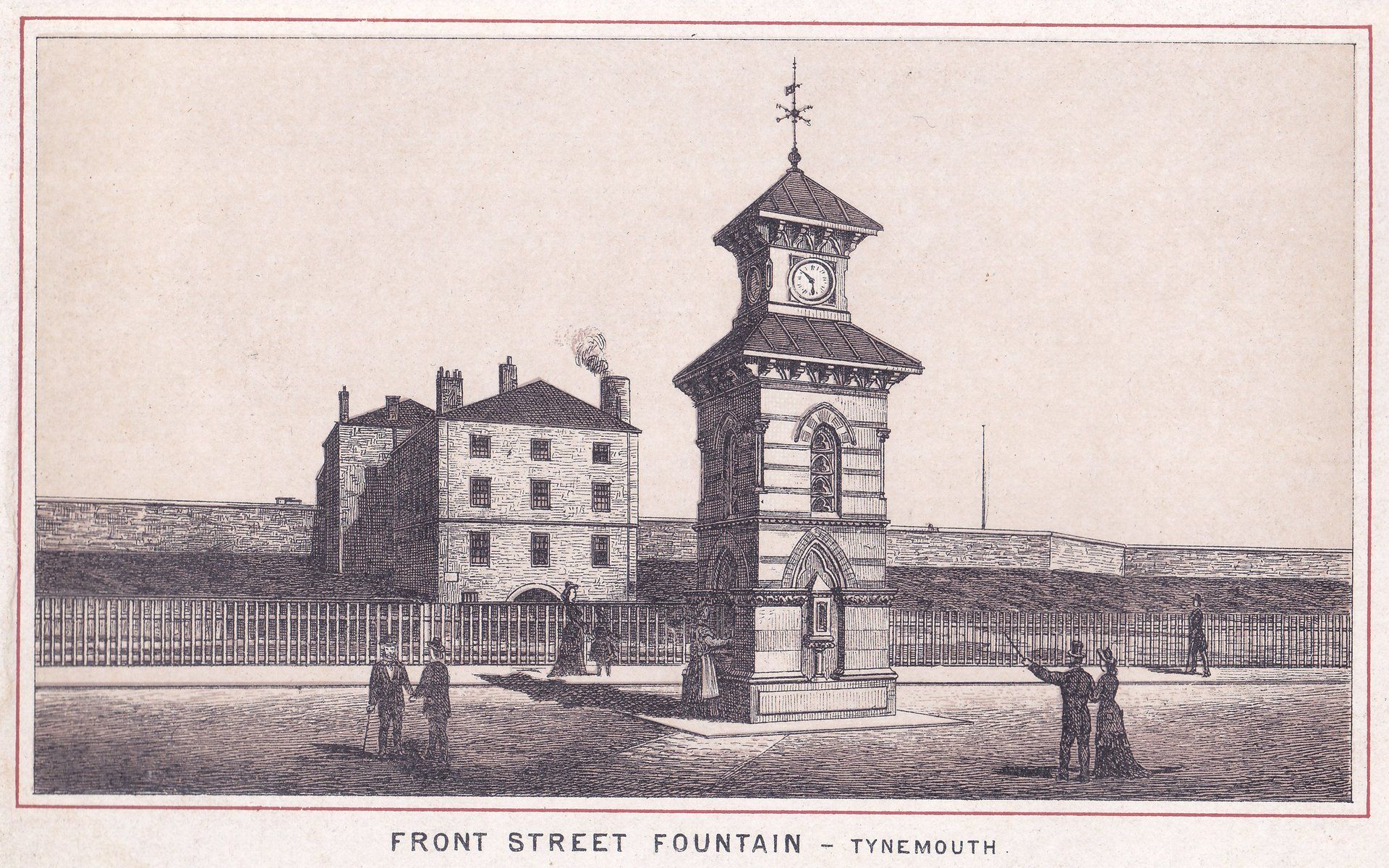 FRONT STREET FOUNTAIN - TYNEMOUTH.