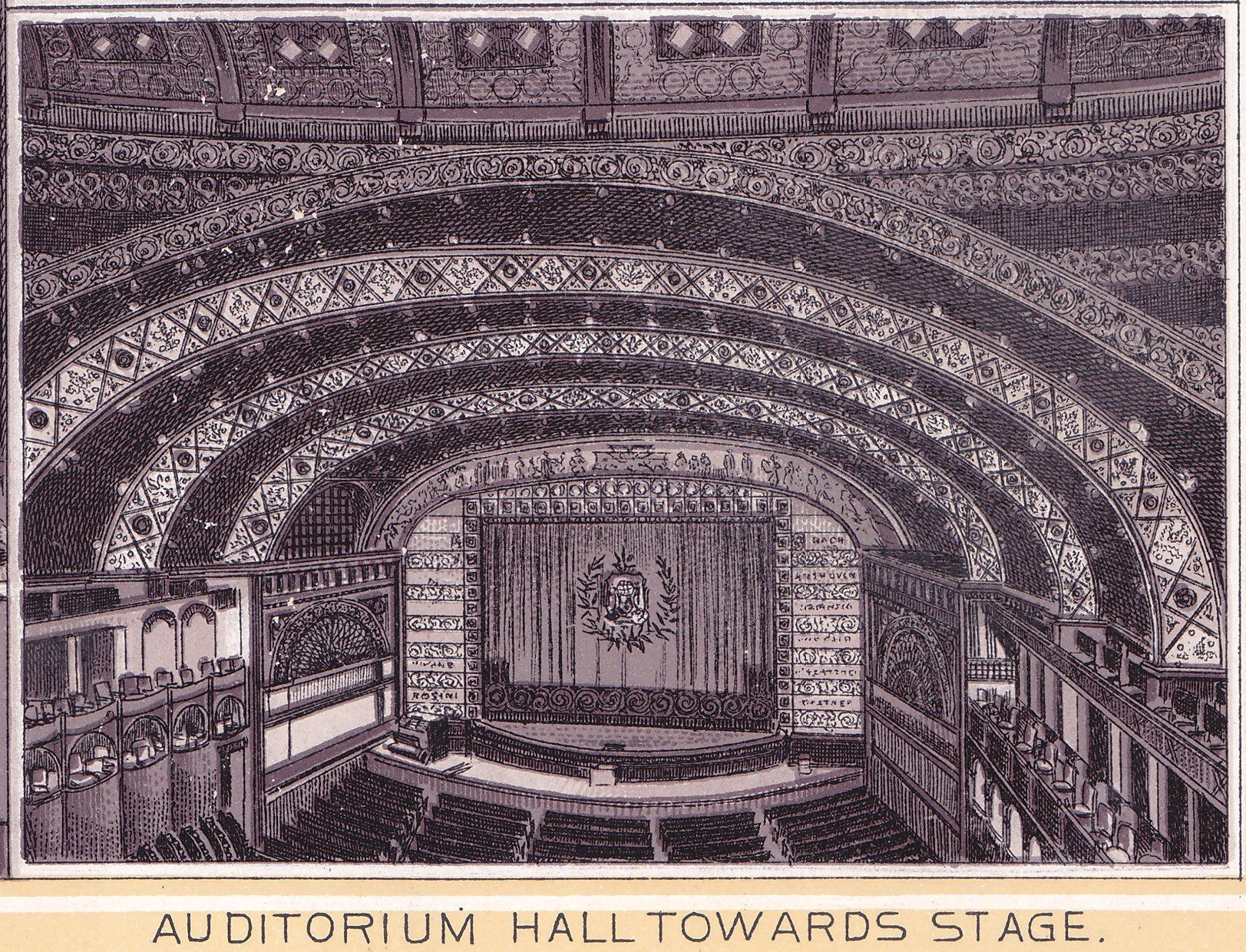 AUDITORIUM HALL TOWARDS STAGE.