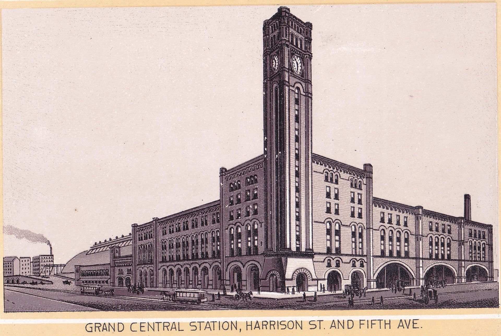 GRAND CENTRAL STATION, HARRISON ST. AND FIFTH AVE.