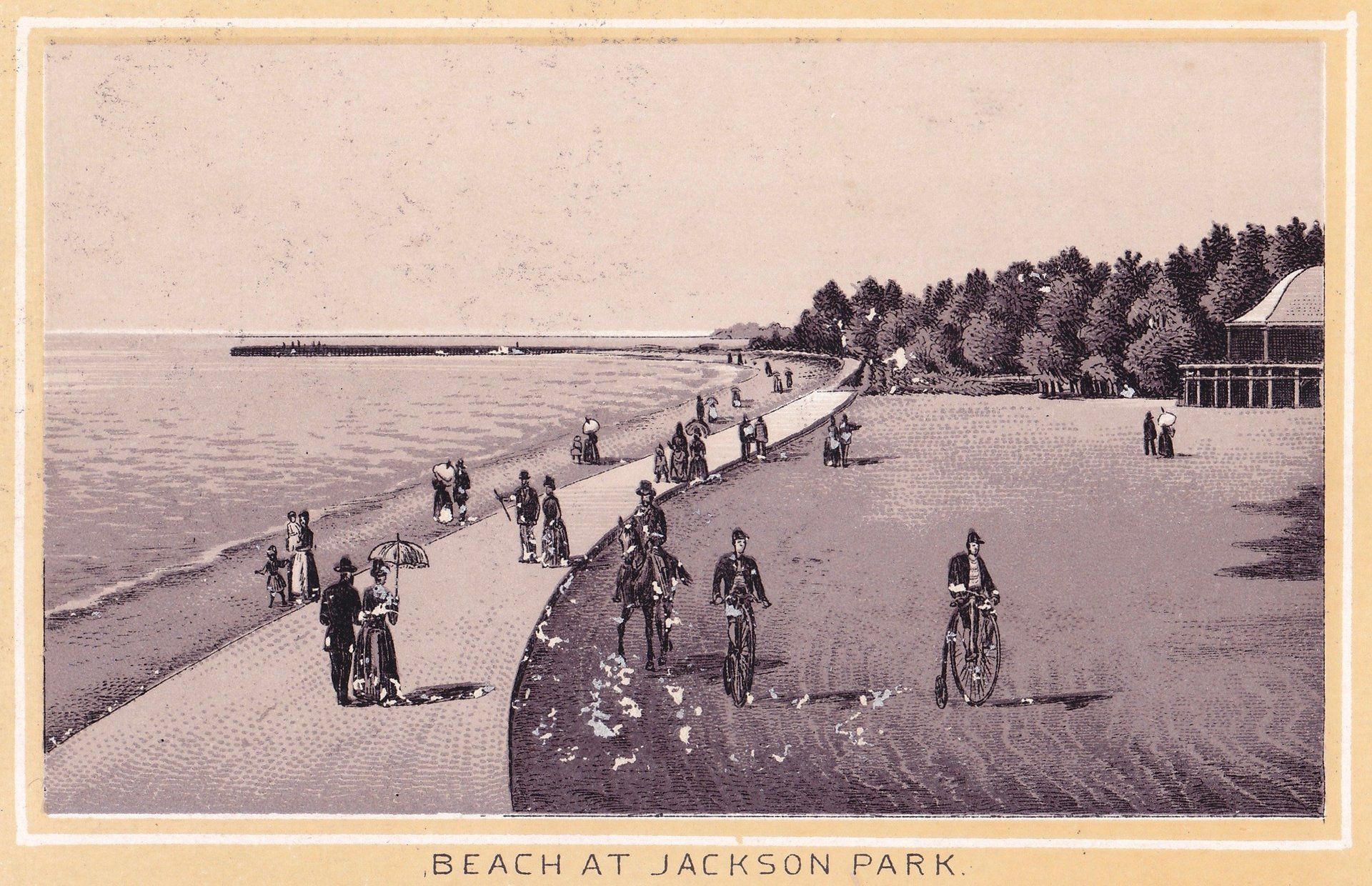 BEACH AT JACKSON PARK.