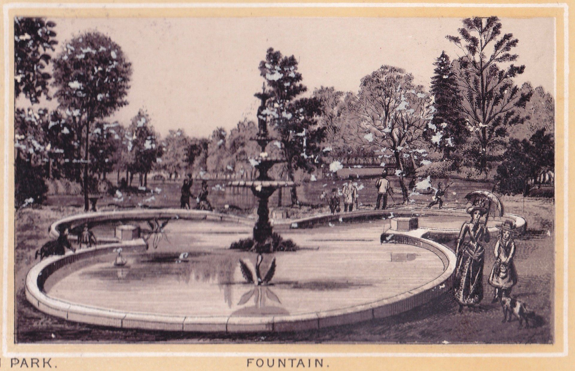 UNION PARK. FOUNTAIN.
