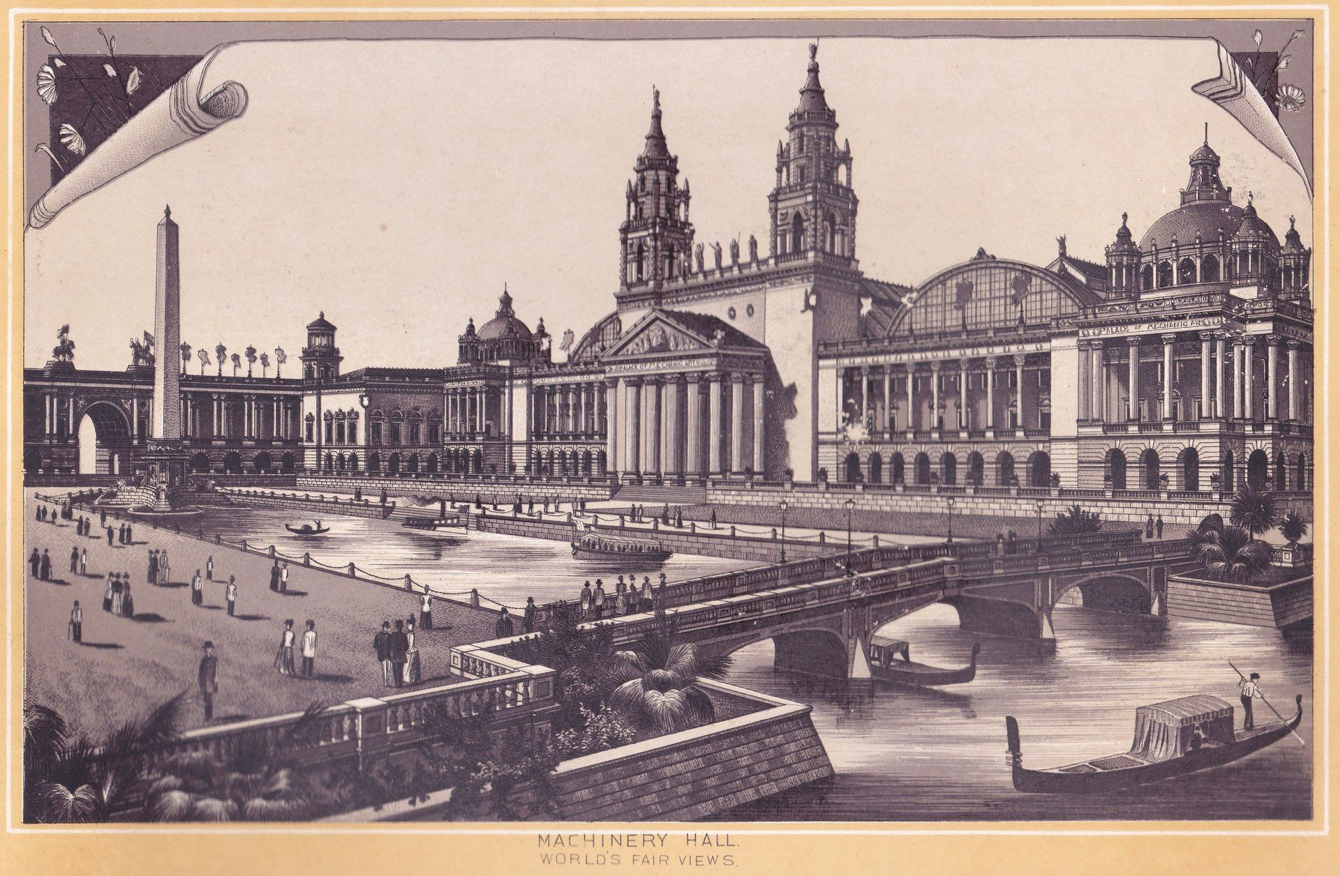 MACHINERY HALL. WORLD'S FAIR VIEWS.