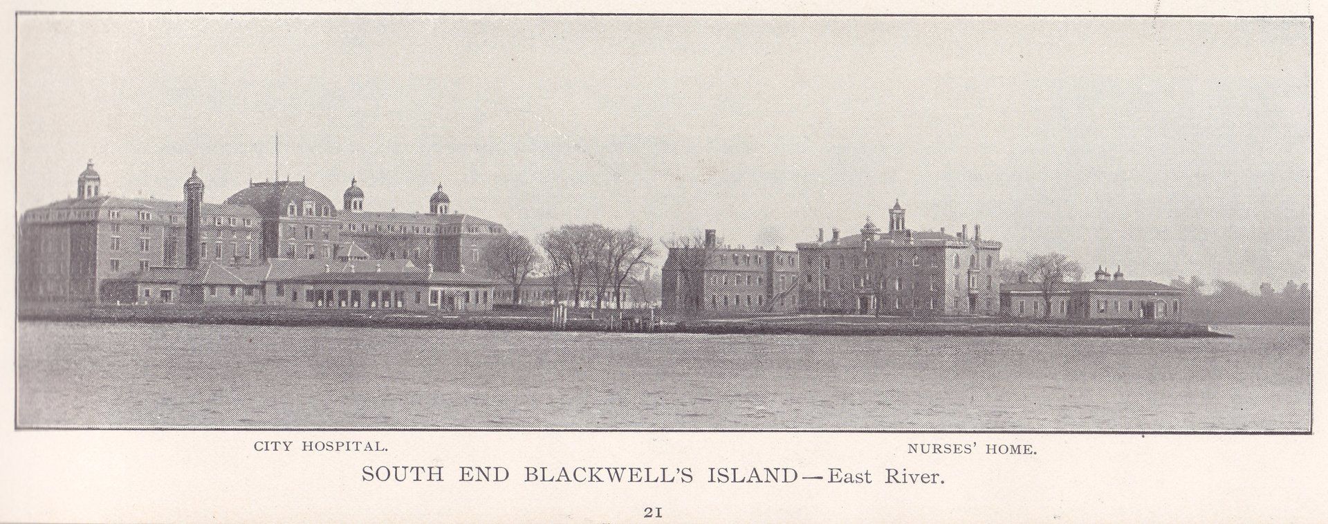 SOUTH END BLACKWELL'S ISLAND - East River.