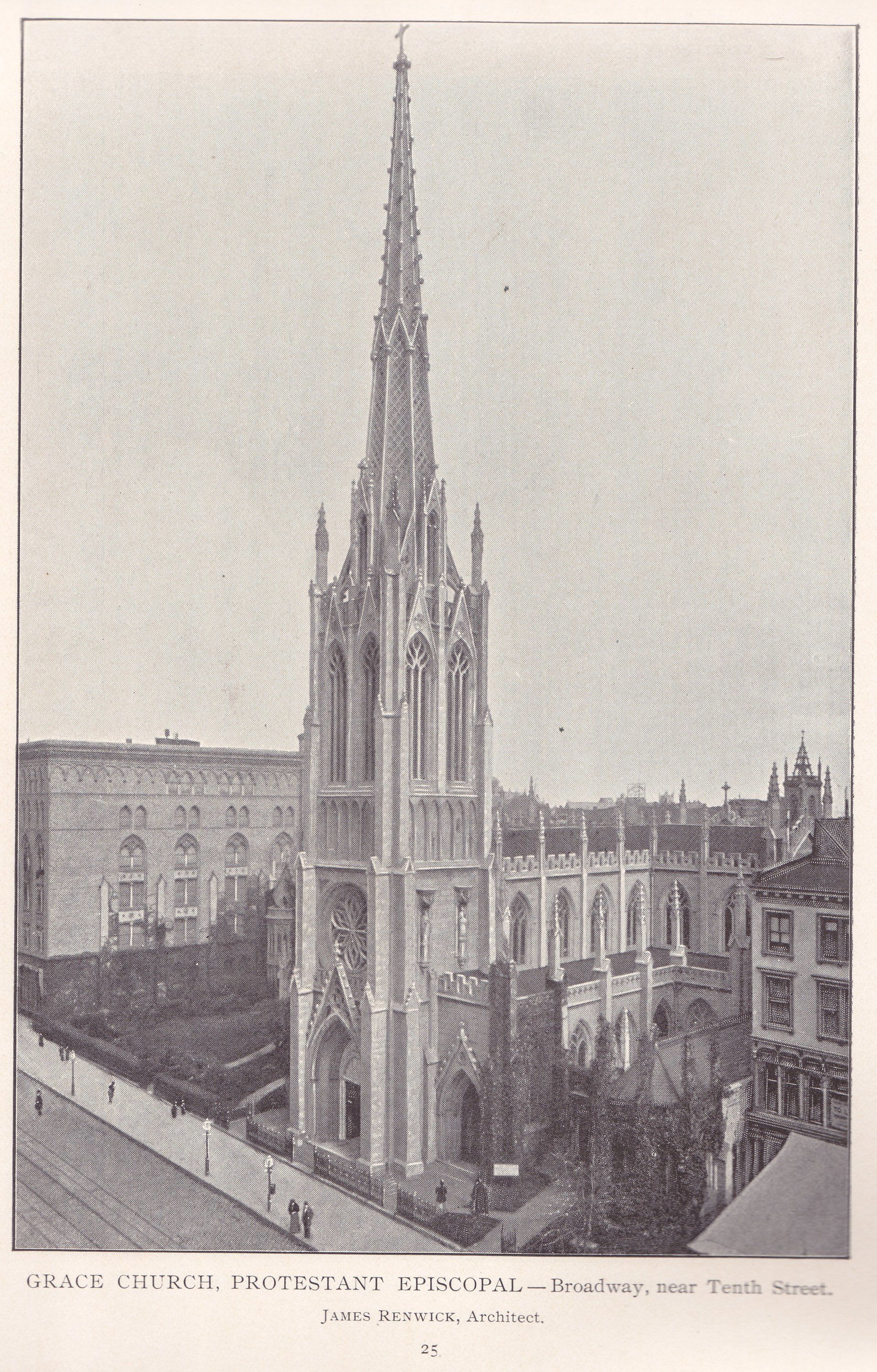 GRACE CHURCH, PROTESTANT EPISCOPAL - Broadway, near Tenth Street. JAMES RENWICK, Architect.