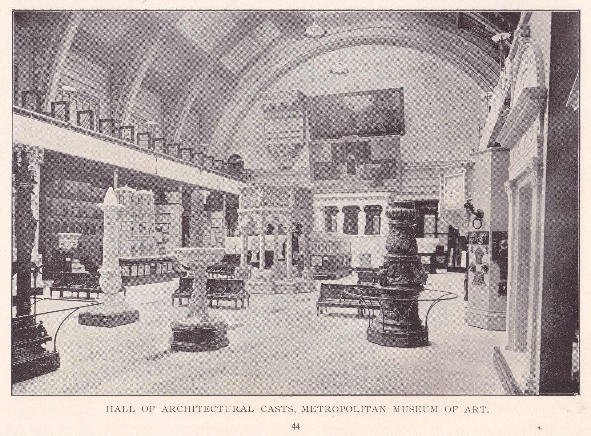 HALL OF ARCHITECTURAL CASTS, METROPOLITAN MUSEUM OF ART.